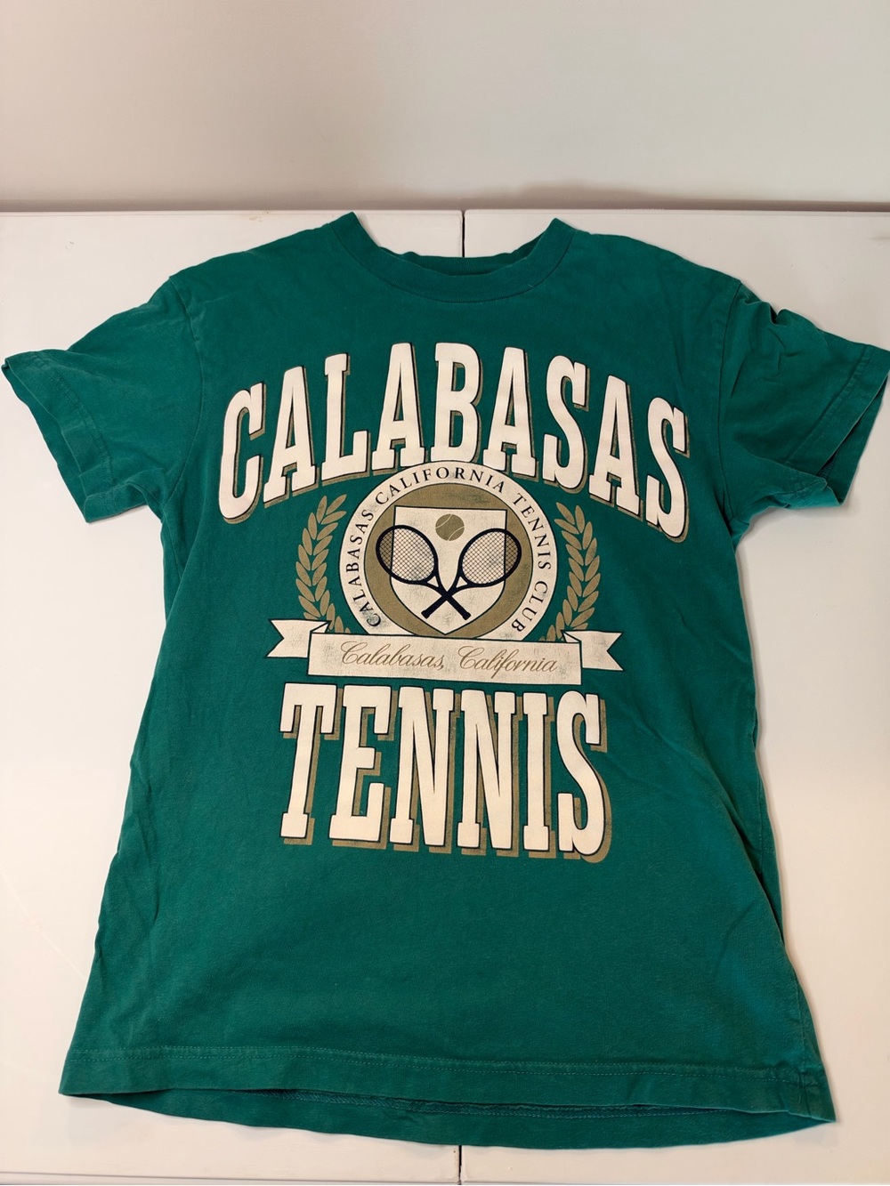 Abercrombie & Fitch Teal Calabasas Tennis Graphic Tee